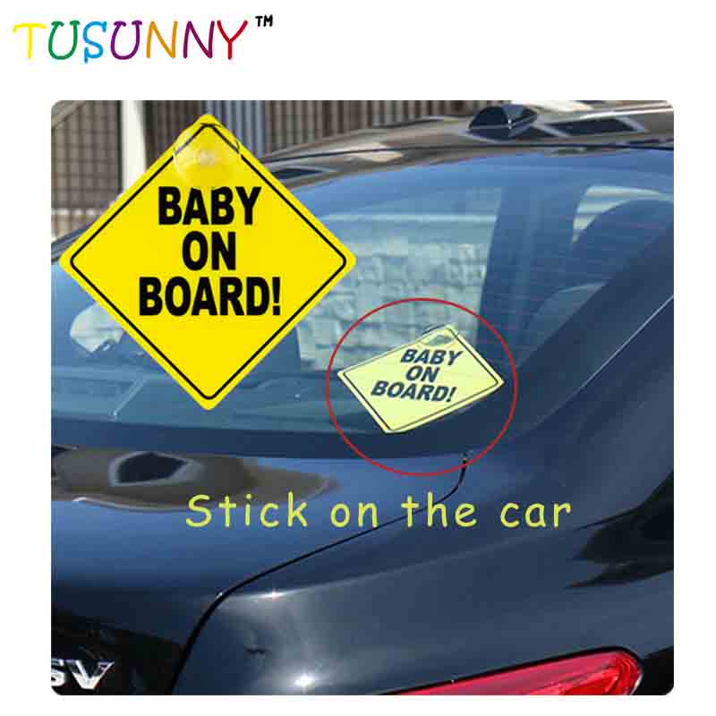 SH1.208 baby on board sign baby on board sticker safety warning sign children's goods