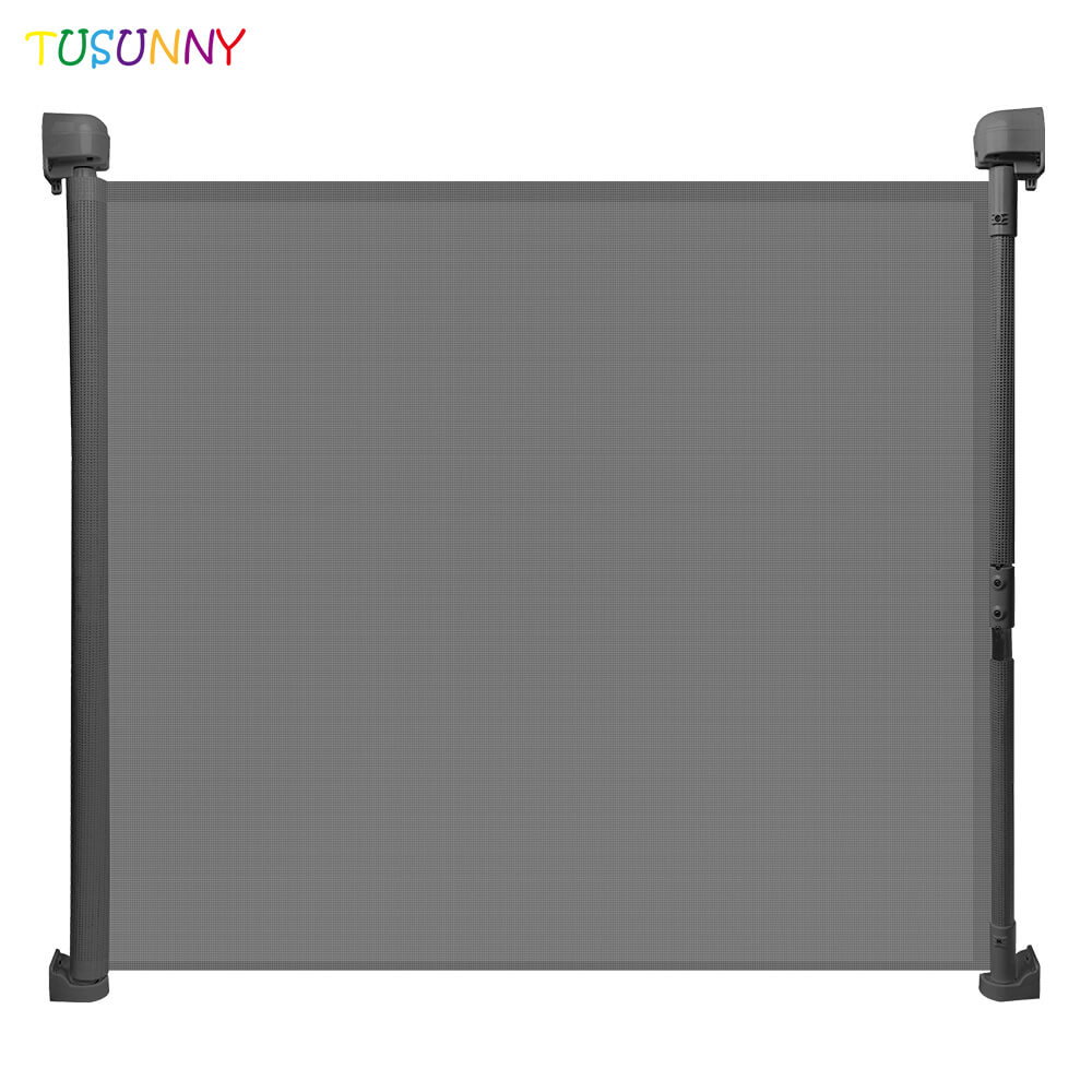 SH21.007A Retractable Outdoor Simple Mesh Safety Baby Gate Wall Mounted For Door And Stairs
