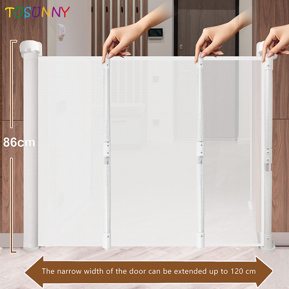 SH21.007A-N Foldable Safety Gate For Security Guard Door Stairs Child Baby Safety Gate Pet Fence