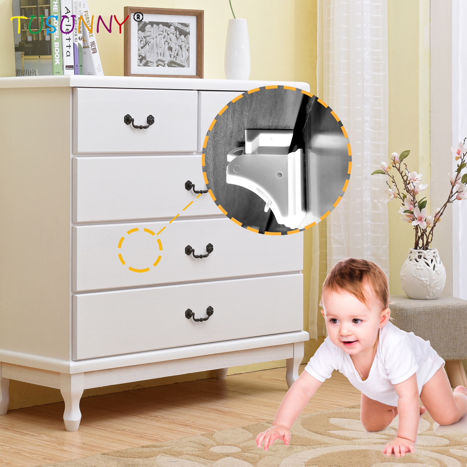 SH1.106 Child Multi-function Safety Lock Baby Magnetic Cabinet Lock Baby Drawer Lock