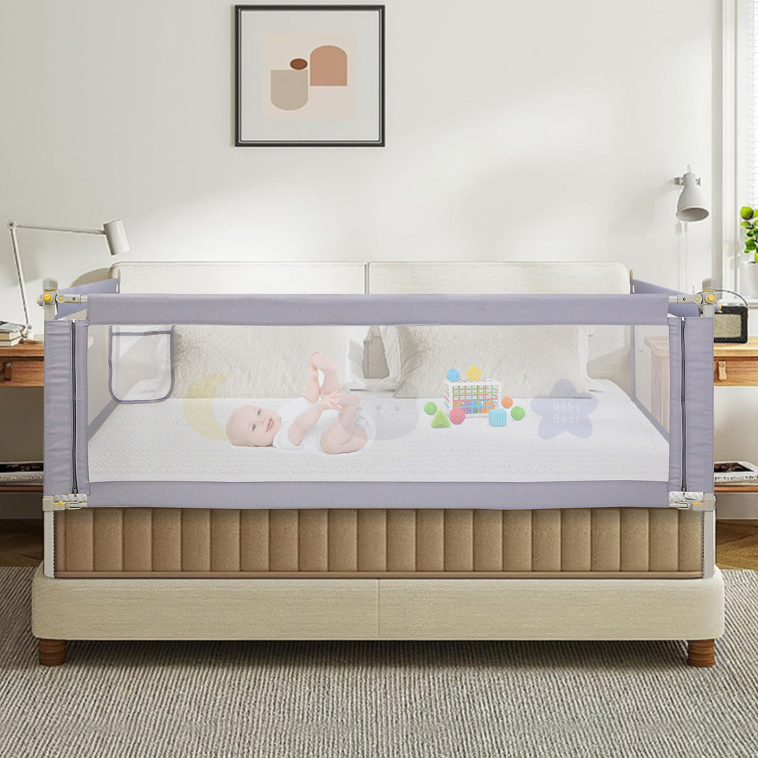 Height Adjustable Foldable Baby Bed Rail