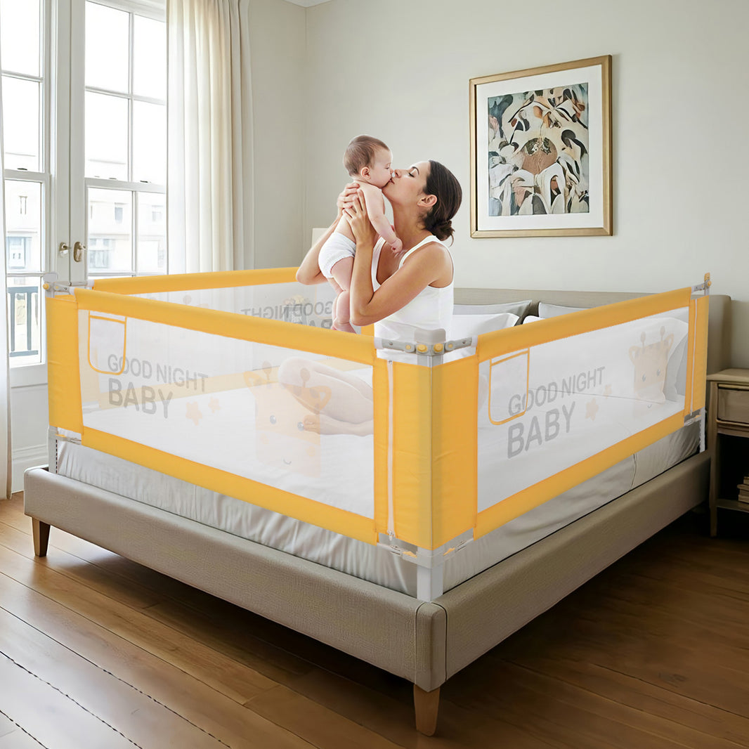 Height Adjustable Foldable Baby Bed Rail